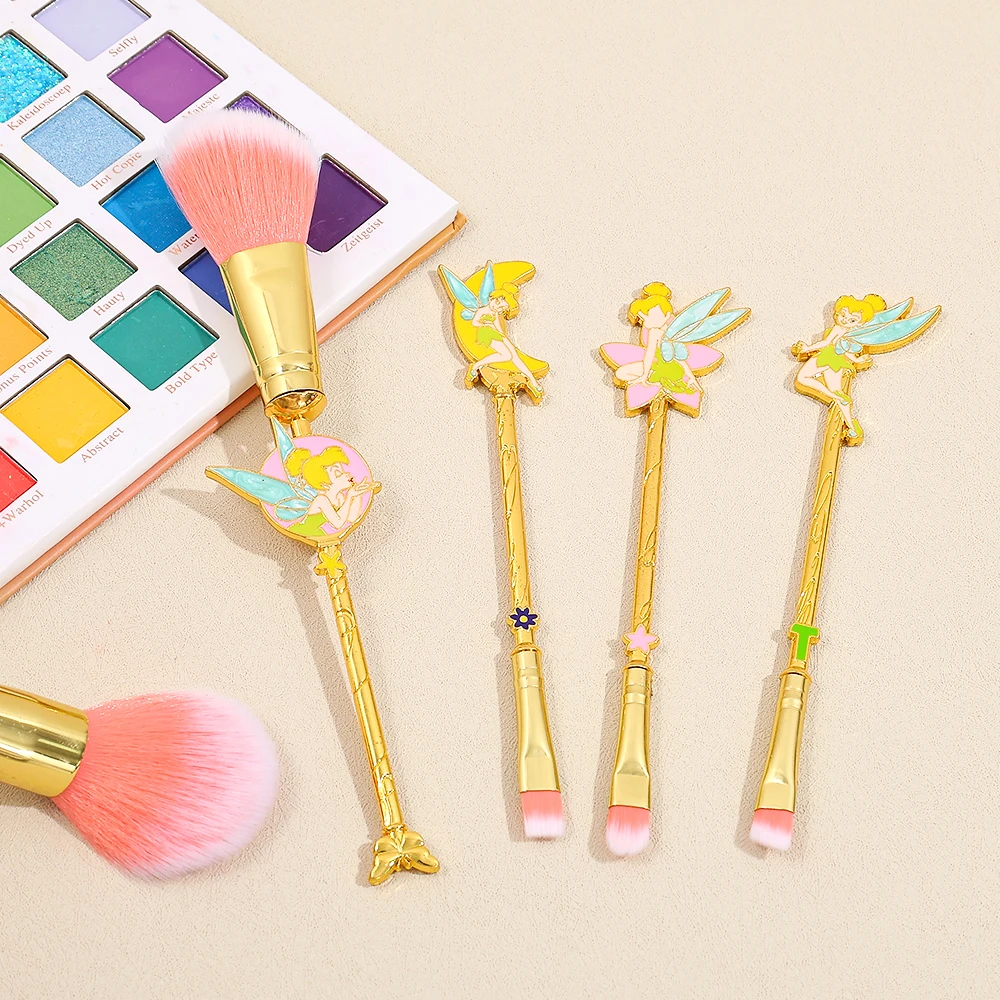 Maravillosa hada: juego de brochas de maquillaje Tinkerbell, brocha de sombra de ojos Pokemon única, herramientas de maquillaje de dibujos animados, regalo de Navidad