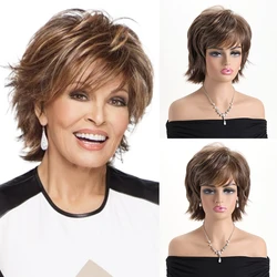 10 Inch Natural Synthetic Wigs for Women Short Curly Wig Daily Party Heat Resistant Hair