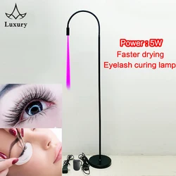 5w de alta potência uv luz ultravioleta led cola uv cura luz beleza cílios postiços enxertia pé passo interruptor lâmpada chão