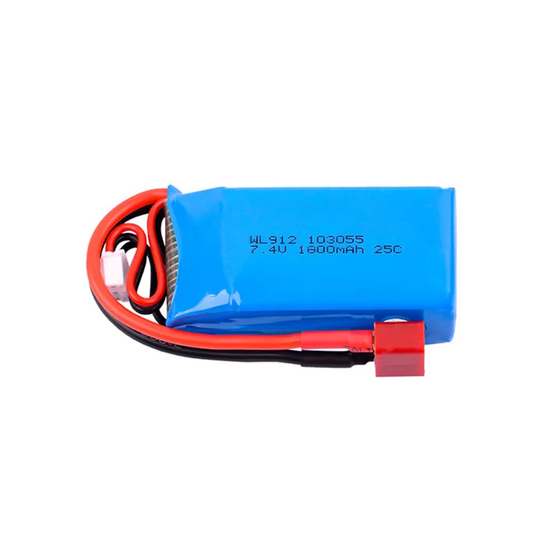 7.4V 1800MAH Lithiumbatterij 25C 2S Model Schip Batterij Geschikt Voor WL912 Afstandsbediening Schip Grote Capaciteit batterij