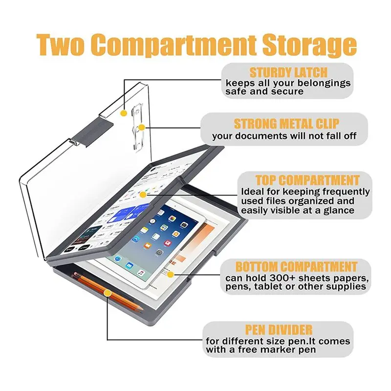 a65i]-clipboard-with-storage133x95-in-with-2-compartment-storagedry-clip-boards-duty-clipboard-plastic-nursing-clipboard-b