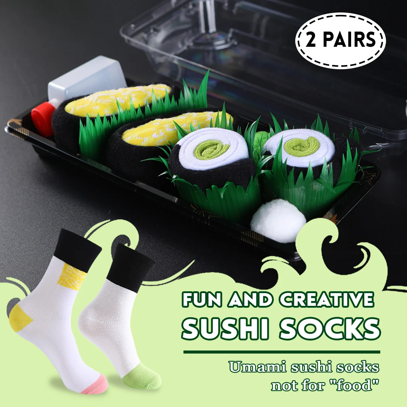 2 paar halfhoge sokken voor mannen en vrouwen, nieuwigheid en leuke kleurrijke zalmsuitsokken, Europese en Amerikaanse mode trendy stijl, comfortabel en ademend, feest casual nieuwigheidscadeaus, Valentijnsdag, Kerstmis, kerstman, herfst- en winterstijlen, alle seizoenen schattige en leuke sokken