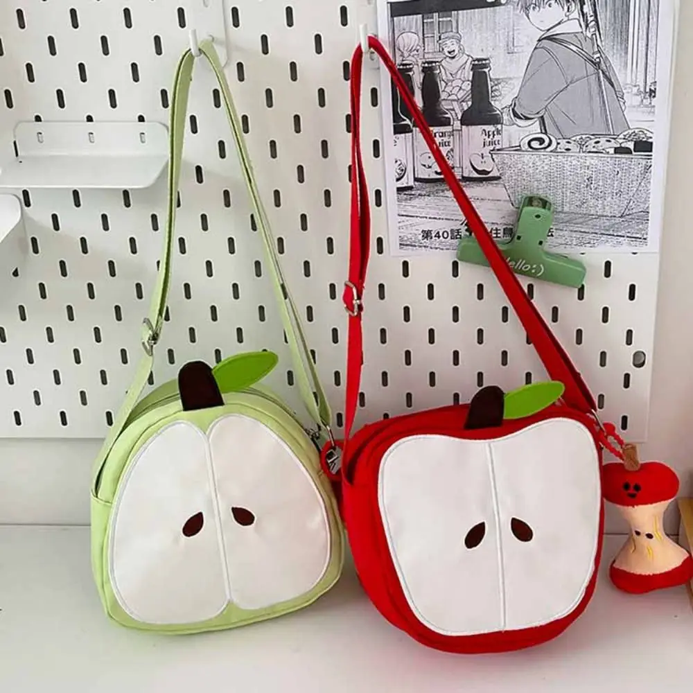 

Message Bag Fruits Shape Crossbody Bag Pear Solid Color Funny Shoulder Bag Zipper Pouch Korean Style Mobile Phone Pack Travel