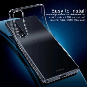 Sony Xperia 1VI 10VI 1V 5V 10V 10III 5111 1III 10II 5II 5IV 10IV 1IV 5 1 COUQE FUNDA의 울트라 얇은 소프트 TPU CELE CASE 10 최고의 판매 소니 Xperia 1 케이스 - №3