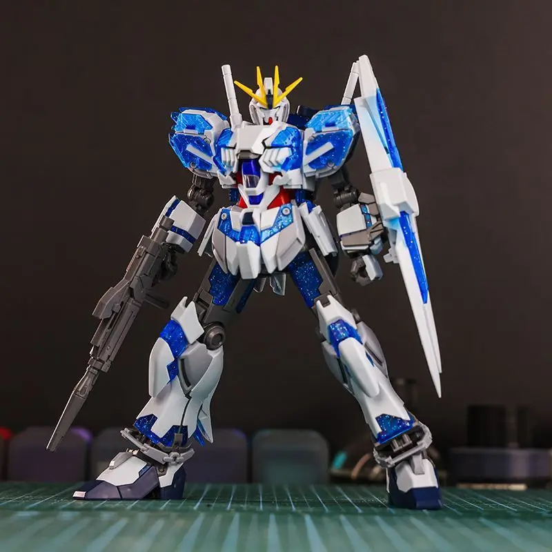 XINGJU 1/144 HG RX-9/C سرد C-حزم اللون الأزرق الجمعية عمل نموذج لجسم عدة لعبة لهواة الجمع والهدايا
