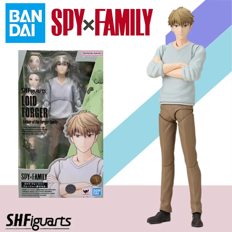 

Bandai Original S.H.Figuarts LOID FORGER FATHER OF THE FORGER FAMILY Model PVC Anime Action Figure Finished Model Kit Toy Gift