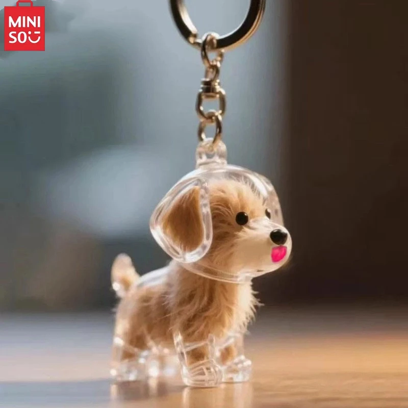 

MINISO брелок для сбора собачьей шерсти, мемориальная коробка для волос домашних животных, прозрачная коробка для хранения волос своими руками, сувенир для домашнего дисплея домашних животных