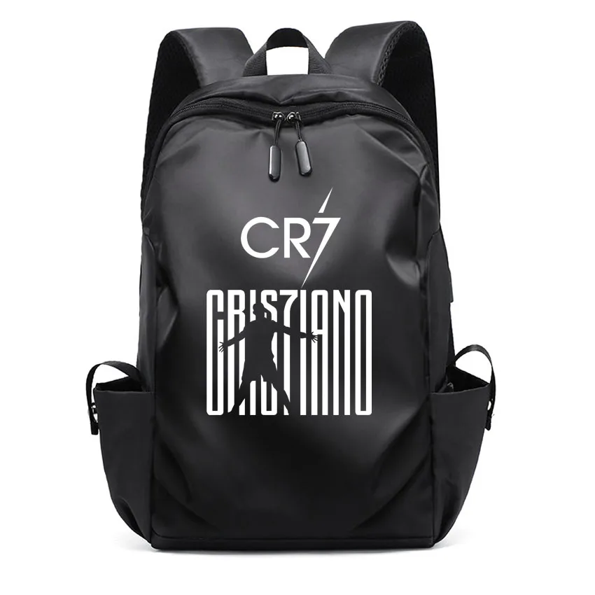 Waterproof Business Laptops Backpack Men Women\'s High School Bagpacks Super Football Star CR7 Pattern Printed Boy Girl Rucksack