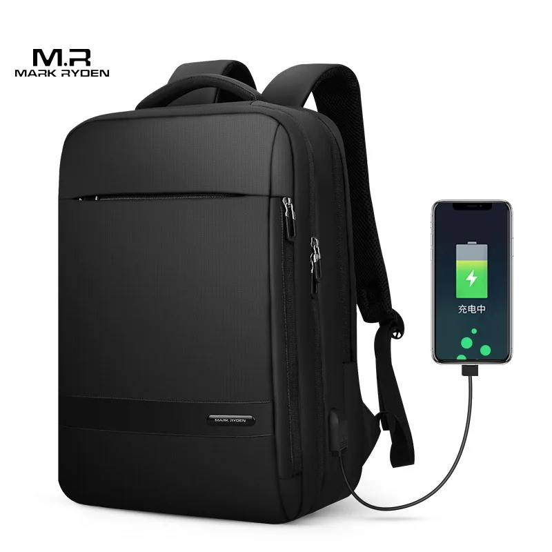 MARK RYDEN Travel Backpack Men Business Backpack School Expandable USB Bag Large Capacity 15.6 Laptop Waterproof Fashion Backpac