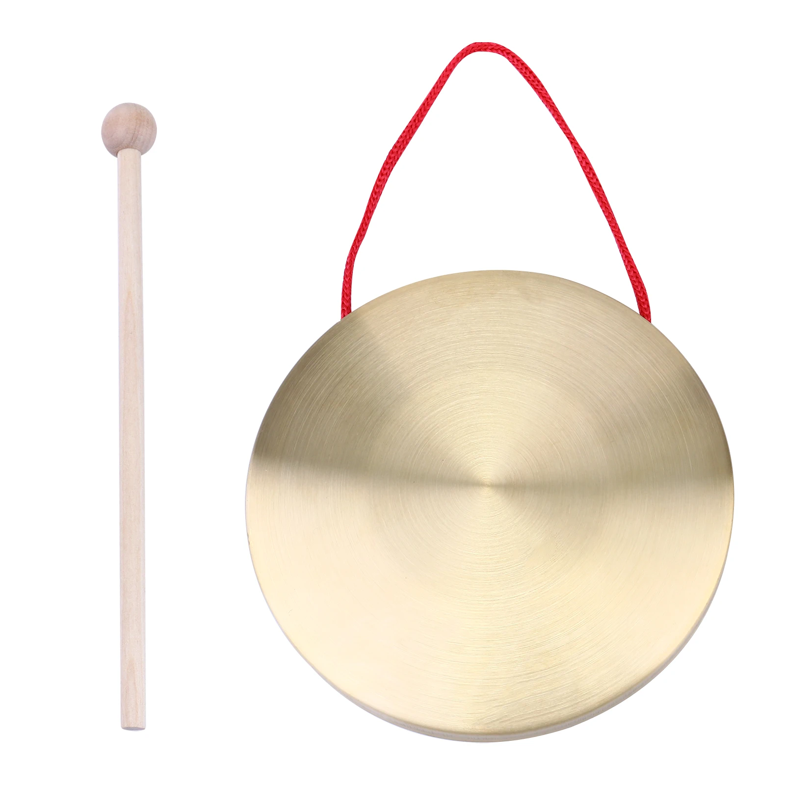 

1Set Copper Gong Hand Gong Opera Percussion Instrument Deep Pitch Enhance Rhythm Coordination Brass Musical Instrument