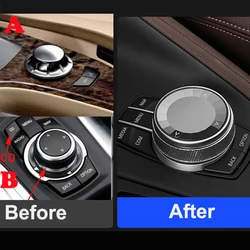 Ceramic /Crystal Car Multimedia Buttons Knob Cover for BMW E60 E61 E87 E90 E91 E92 E93 X5 E70 X3 E83 X1 E84 X6 E71 E63 E64 E88