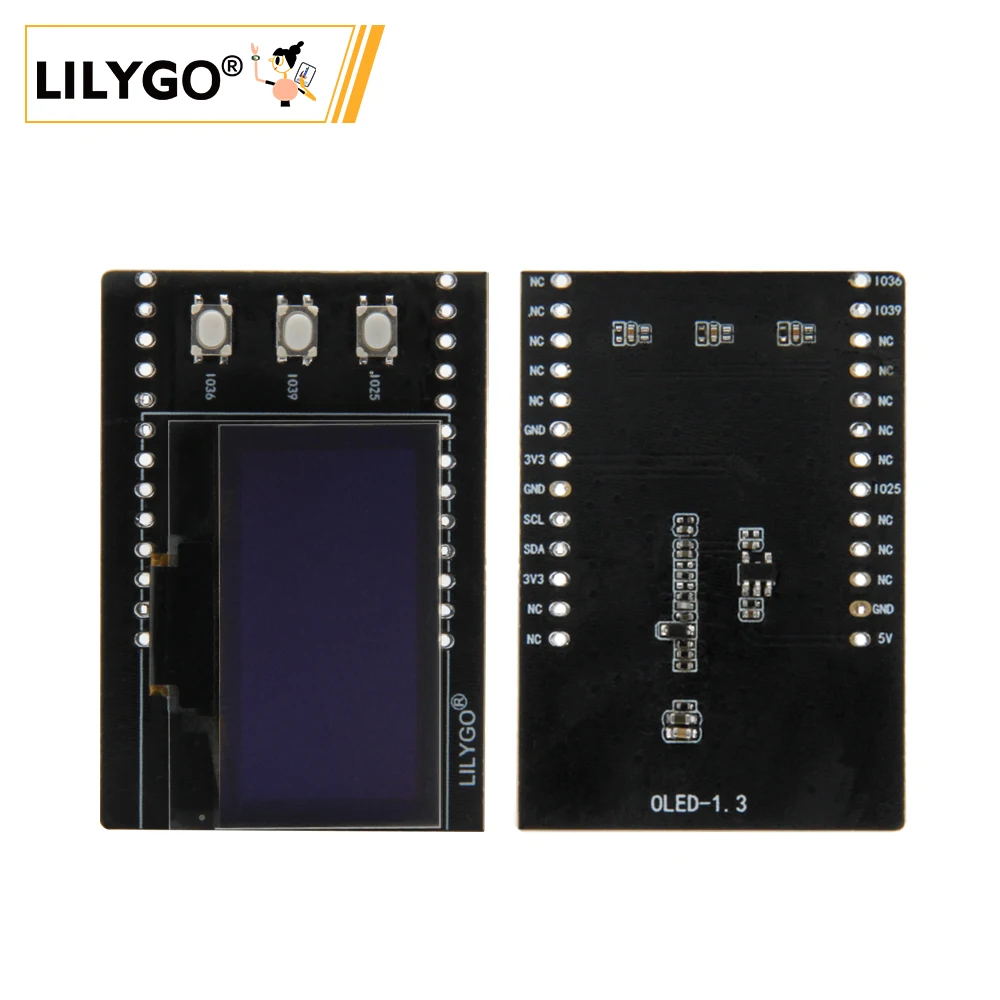 LILYGO® T-Beam 1.3 Inch OLED SH1106 Display Function Expansion Module Development Board Programming Buttons Electronic Component