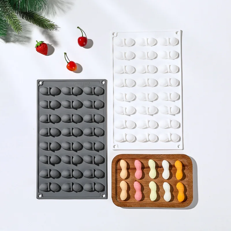 

24-hole Peanut Silicone Mold Fondant Candy Chocolate Mould Kitchen Baking Tools Epoxy Resin Molds Cake Decoration Accessories