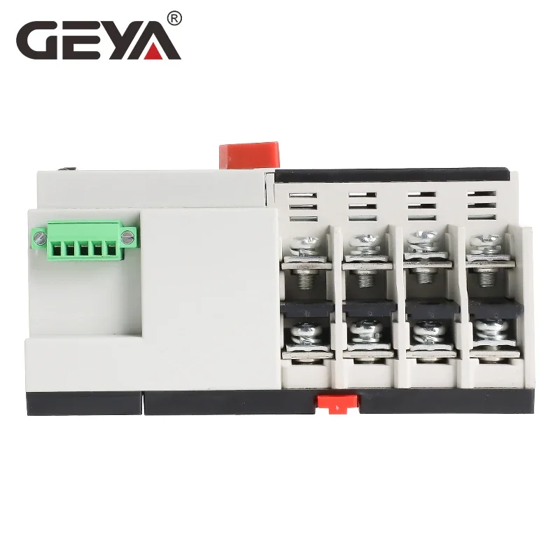 GEYA W2R Mini ATS 4P Automatic Transfer Switch Controller Electrical Type ATS Max 100A 4POLE Din Rail Electric Switch