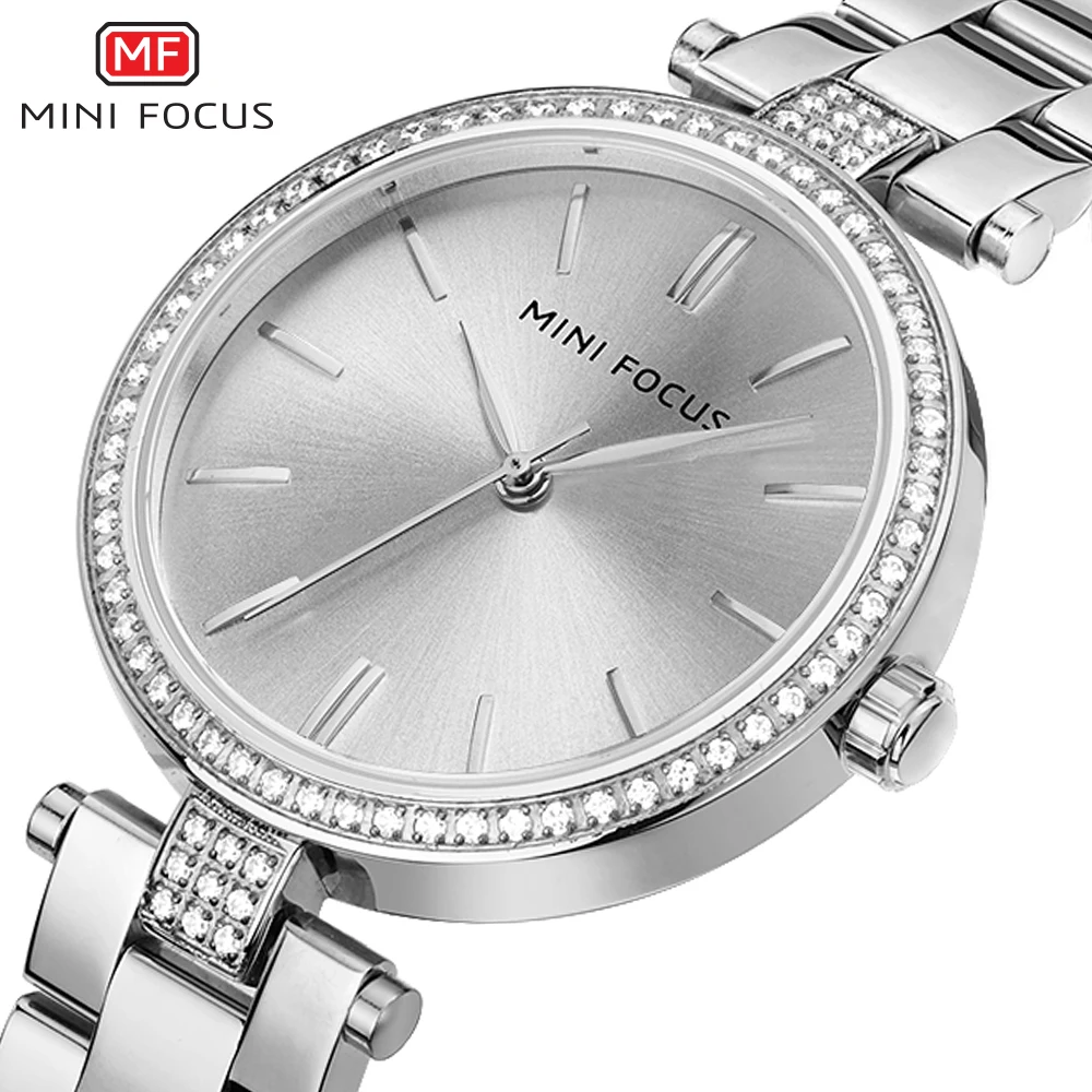 Luxury Simple Women's Wristwatches Full Stainless Steel Women Quartz Watch Business Ladies Watch Clock pagani design