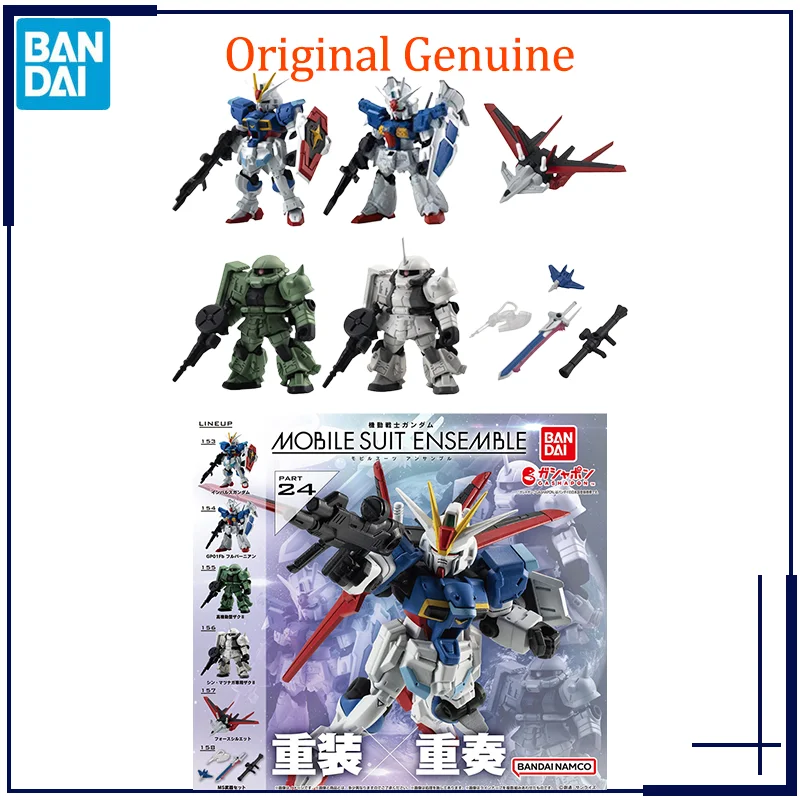 

Original Genuine Gashapon Gundam MOBILE SUIT ENSEMBLE PART 24 Bandai Anime Model Toys Action Figure Gifts Collectible Ornaments