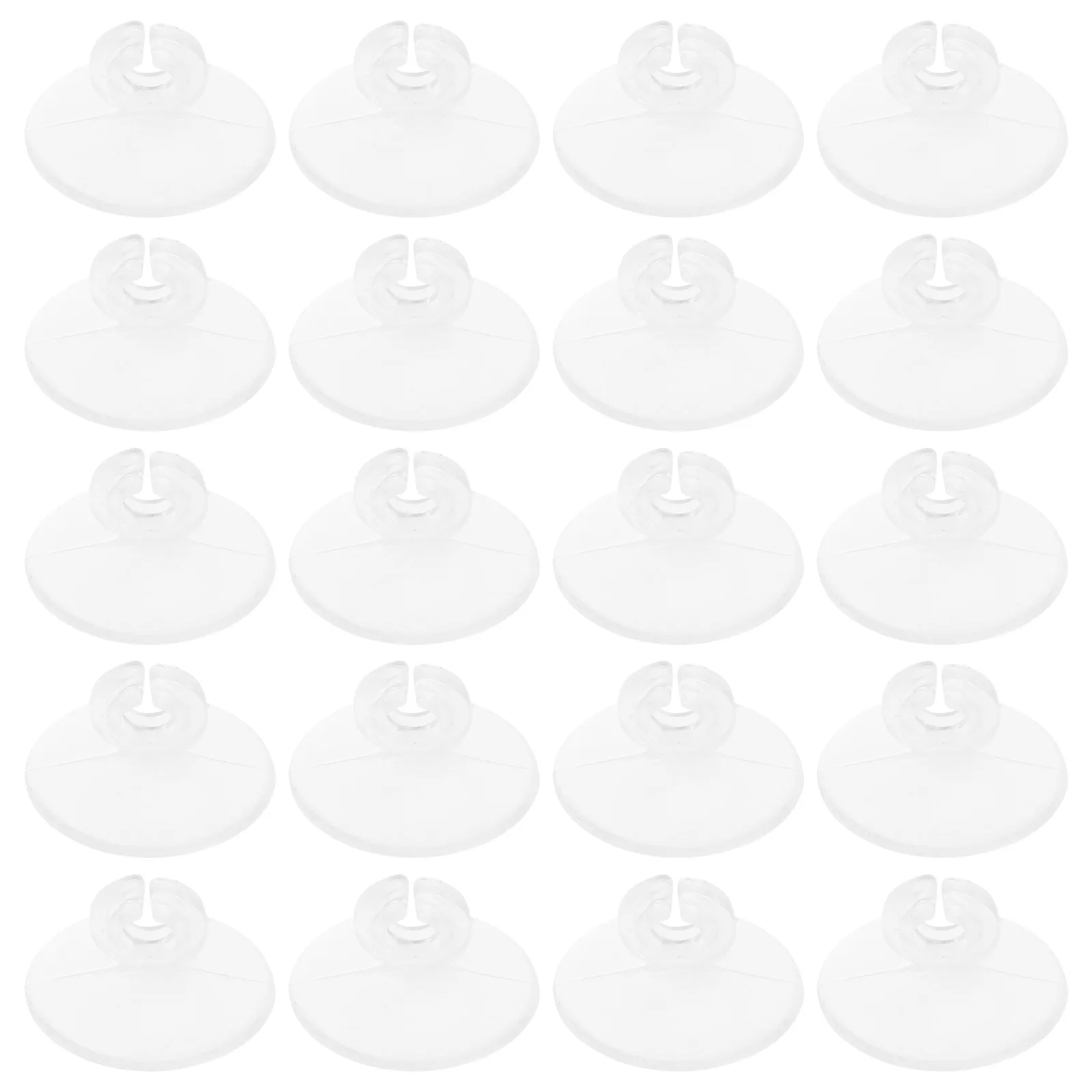 

20pcs Tube Fixing Suction Cups PVC Material Compact Size Fish Fish Tank Oxygen Pipe Suction Cups Tank Aquarium Hose Accessories