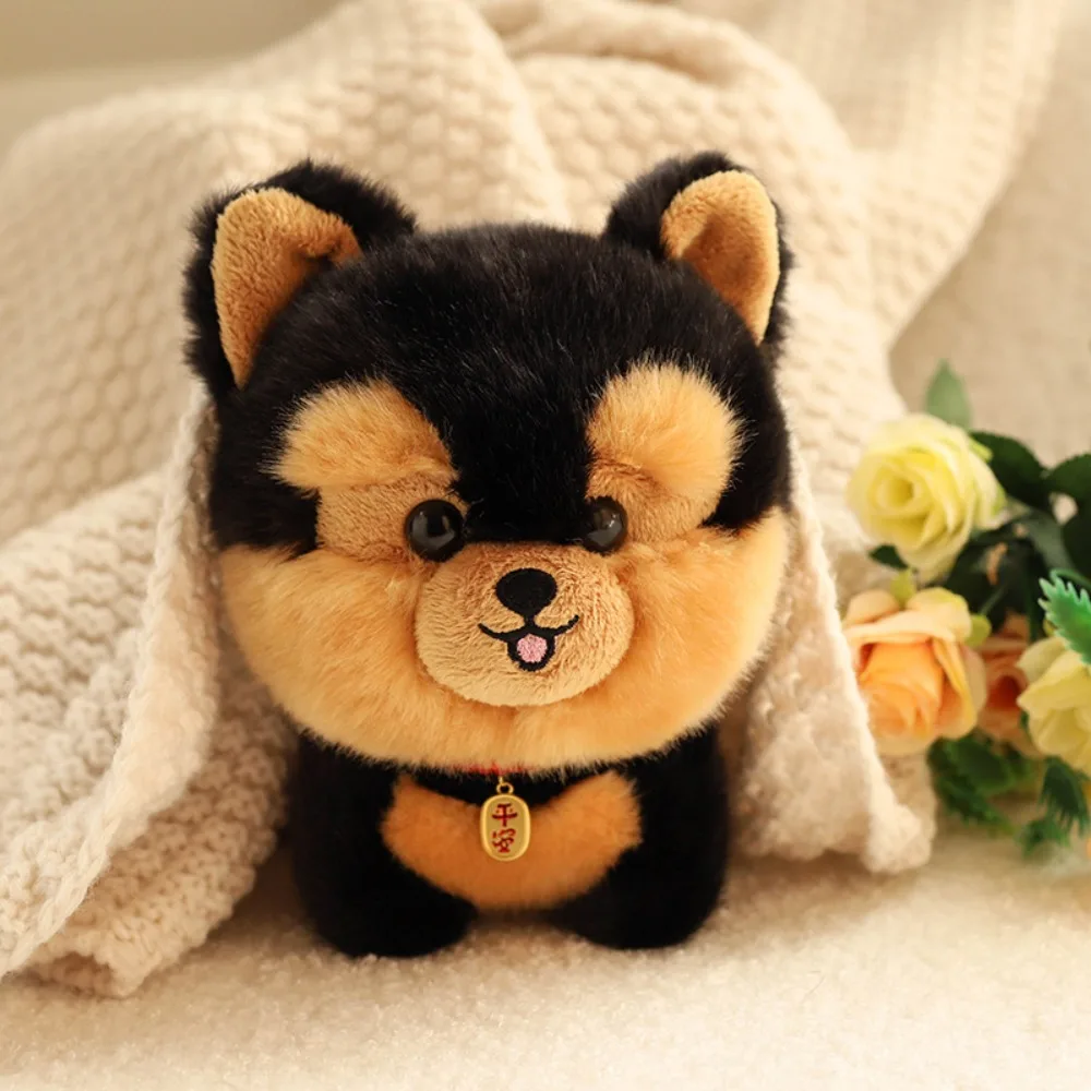 Charme de pelúcia adorable peludo pelúcia corgi cão shiba inu animal fofo cão brinquedo de pelúcia dos desenhos animados macio filhote de cachorro macio boneca decoração de casa