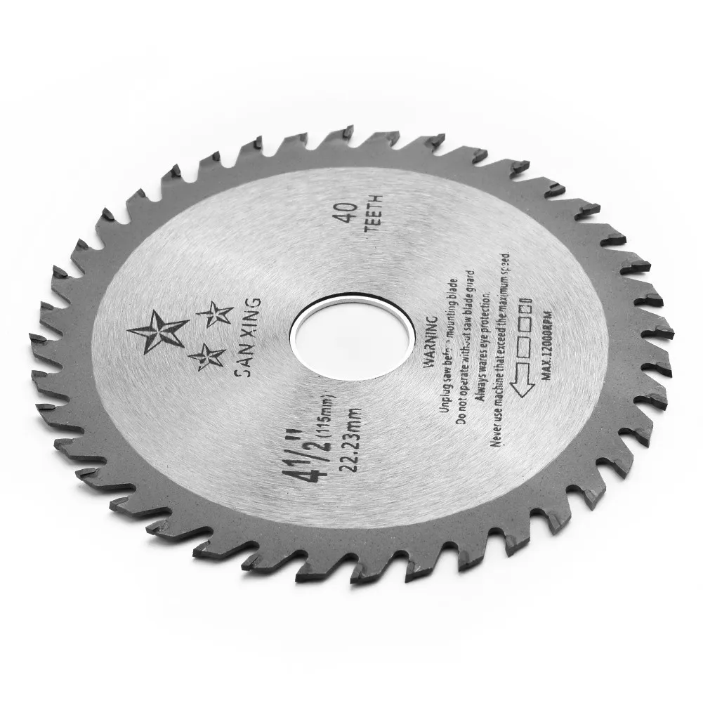 

1PC 4.5inch 115mm Carbide Circular Saw Blade 40 Teeth Disc Cutter For Woodworking Cutting Tool Saw Blade Disc Wood Cutting Tool