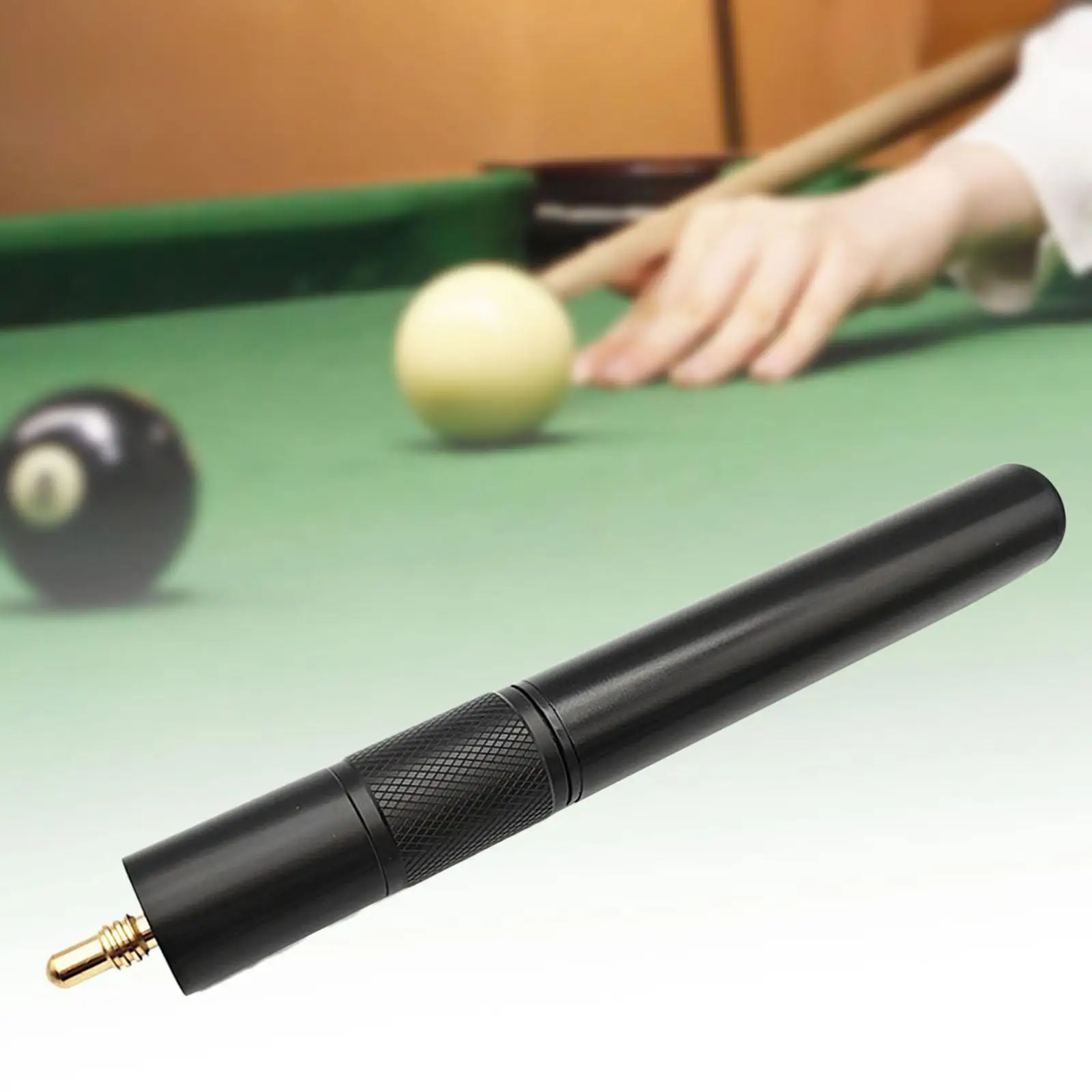

Compact Pool Cue Extension Aluminum Alloy Billiard Stick Holder for Snooker and Billiards Accessories