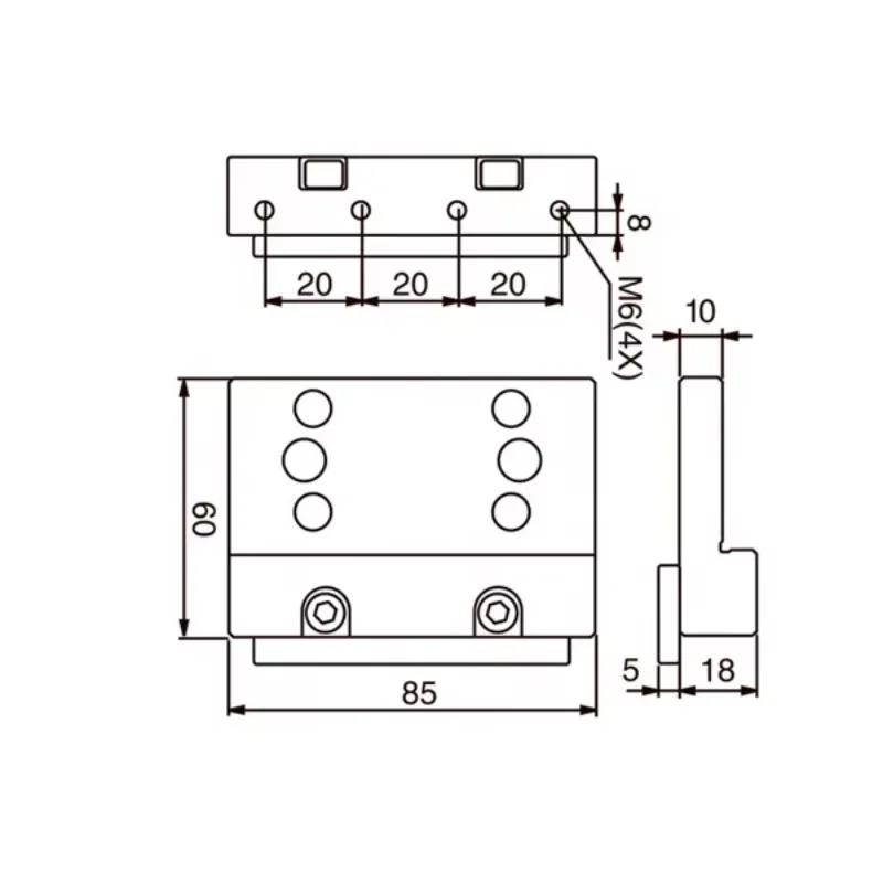 HPEDM Same System 3R-294 Precision Stainless Steel WEDM Levelling Adapter HE-R06824