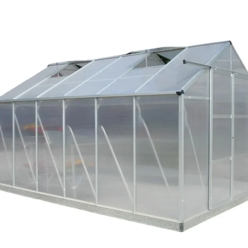 Aluminum alloy courtyard household greenhouse flower shed sunshine board PC