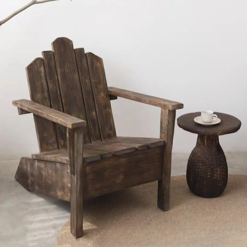 Back chair Bar chair B & B balcony Leisure tea Solid wood sofa Entrance stool