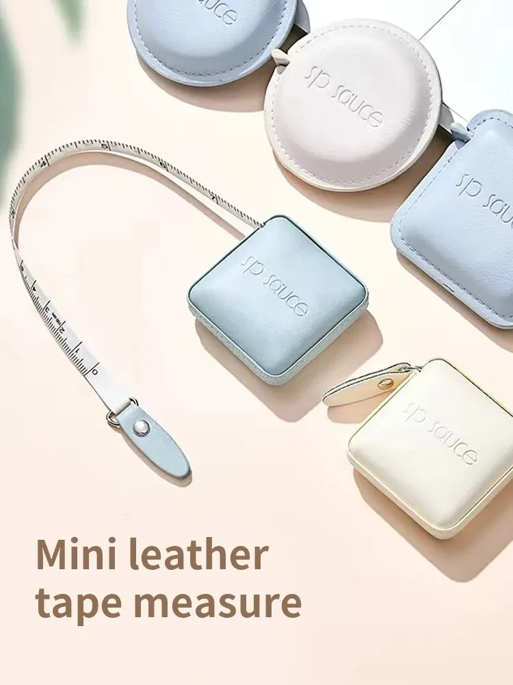 1 قطعة شريط قياس مربع لينة دفع زر أشرطة القياس الجسم قياس شريط ناعم قابل للسحب بوصة الشريط للخياطة دو