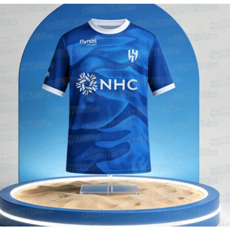 2026 New Hilal Fan 3D Printed Fashionable, Sporty, Comfortable, Breathable, Quick Drying Short Sleeved Home T-shirt Top