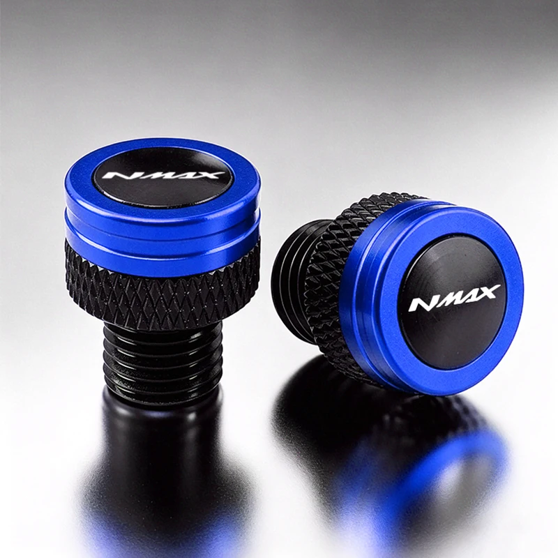 Motorcycle M10*1.25 Aluminum Screws Bolts Mirror Hole Plugs Cap For YAMAHA Nmax N-max 125 155 2017- 2025 Accessories