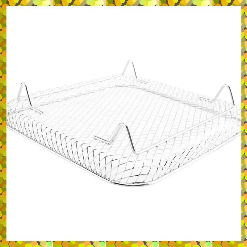 AGLH 2Pcs 8 Inch Air Fryer Rack For Instant Vortex Air Fryer,For ,For COSORI Air Fryer,Square Three Stackable Dehydrator