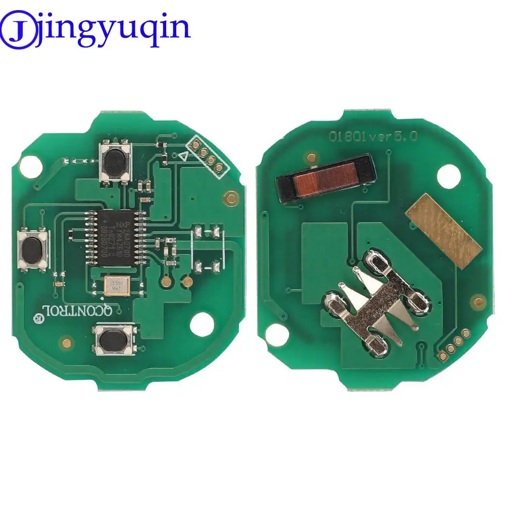 Jingyuqin capa para chave remota, entrada sem chave, 3 botões, para mercedes benz smart fortwo 451 fsk 434mhz, chave remota do carro