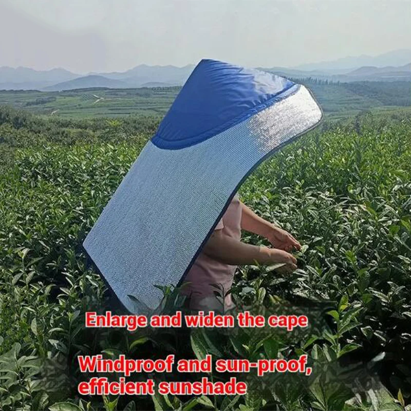 

Анти-УФ-плащ для работы на открытом воздухе с солнцезащитной шляпой для сельского хозяйства, сбор цветов, сбор чая, солнцезащитная одежда, снаряжение