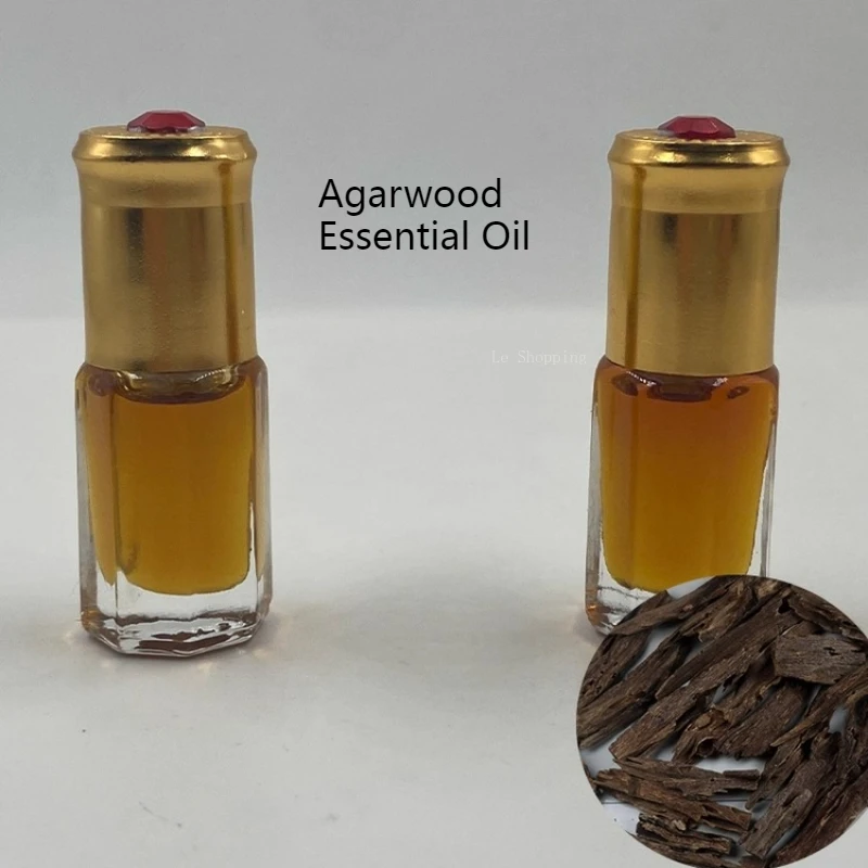 Aceite Esencial de madera de agar de Hainan, 1g/3g, Natural, sin aditivos, sala de té, estudio en interiores, purifica el aire, calma la mente, calma el espíritu