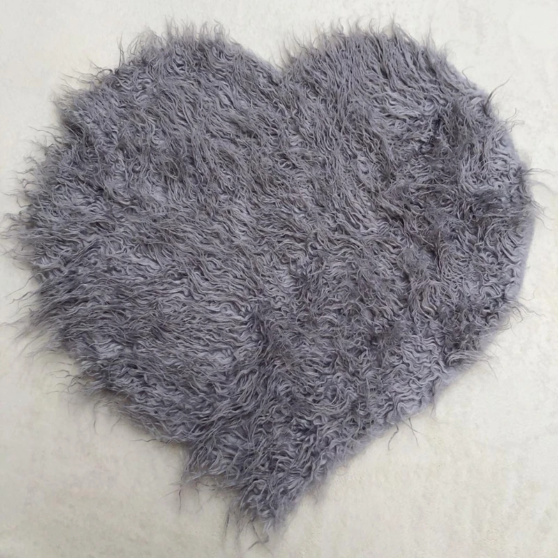 

Heart Blanket Newborn Baby Faux Fur Photograph Prop Blanket Infants Backgroud New Dropship