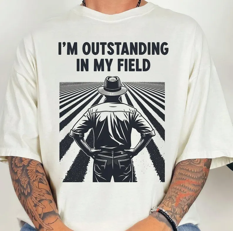 T-shirt « Je suis exceptionnel dans mon domaine », Vêtement humoristique pour agriculteurs avec citation drôle, Humour agricole, Cadeau pour propriétaire de terres