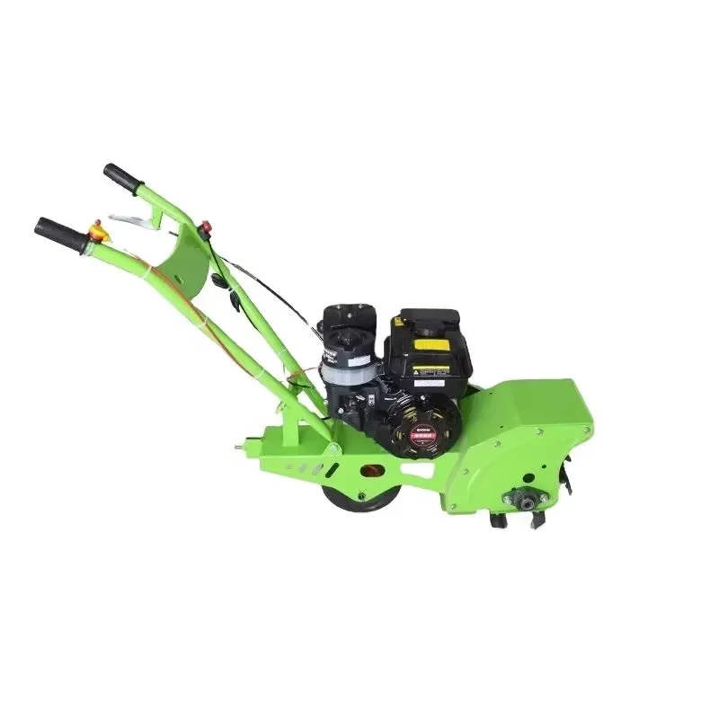 Small Multifunctional Weeder Rotary Tiller Soil Loosener Cultivator Trenching Machine Grass Shredder Agricultural Four-Wheel
