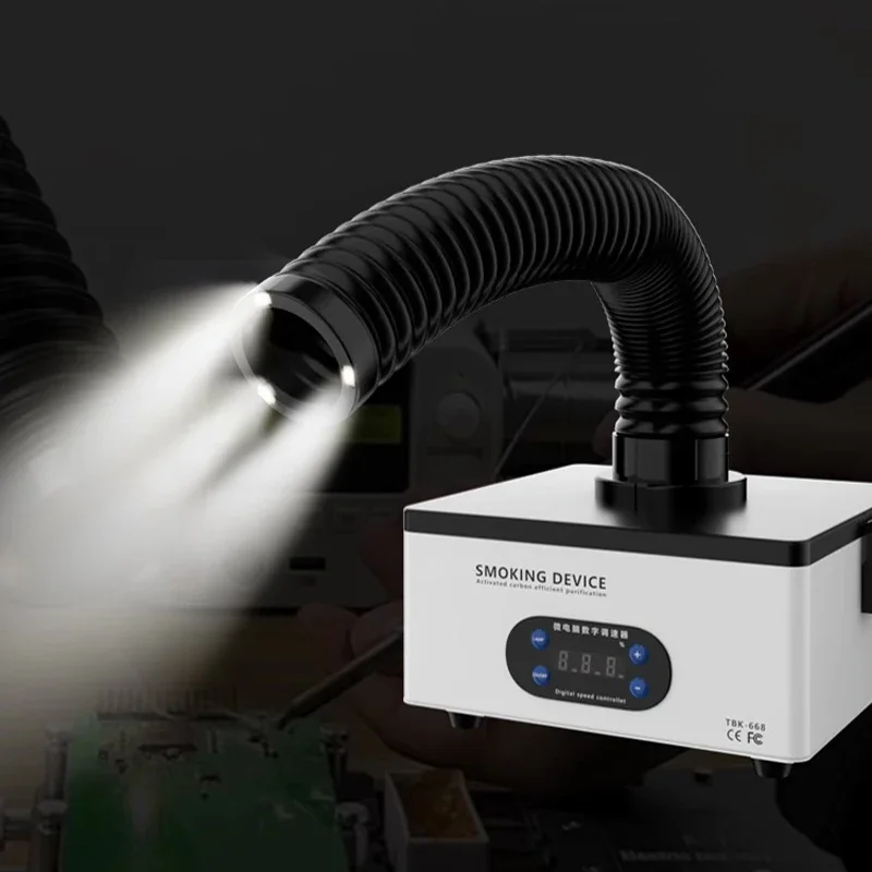 TBK-668 Smoking Instrument Absorb For Welding Repairing Fiber CO2 Laser Engraving Fume Extractor 220V 110V 150W