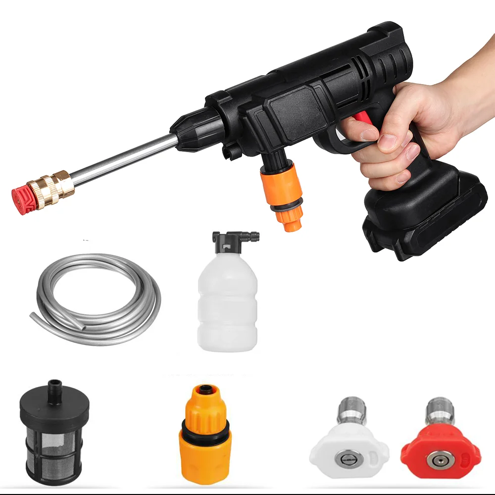 High Pressure Washer Cordless Car Wash Water Gun Tool Spray Gun Battery Foam Cleaning Machine Power Tool for Makita 18V Battery