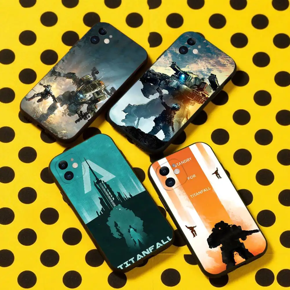 

Game T-Titanfall 2 Phone Case For iPhone 16,15,14,13,12,11,Pro,Max,Plus,X,XS,XR,SE,8,7,Mini,Soft Silicone Black Case