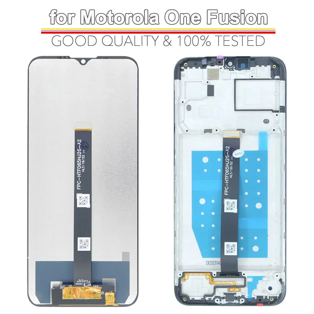 Tested Lcd for Motorola Moto One Fusion XT2073 XT2073-2 Display Touch Screen Digitizer Replacement Assembly for Moto One Fusion