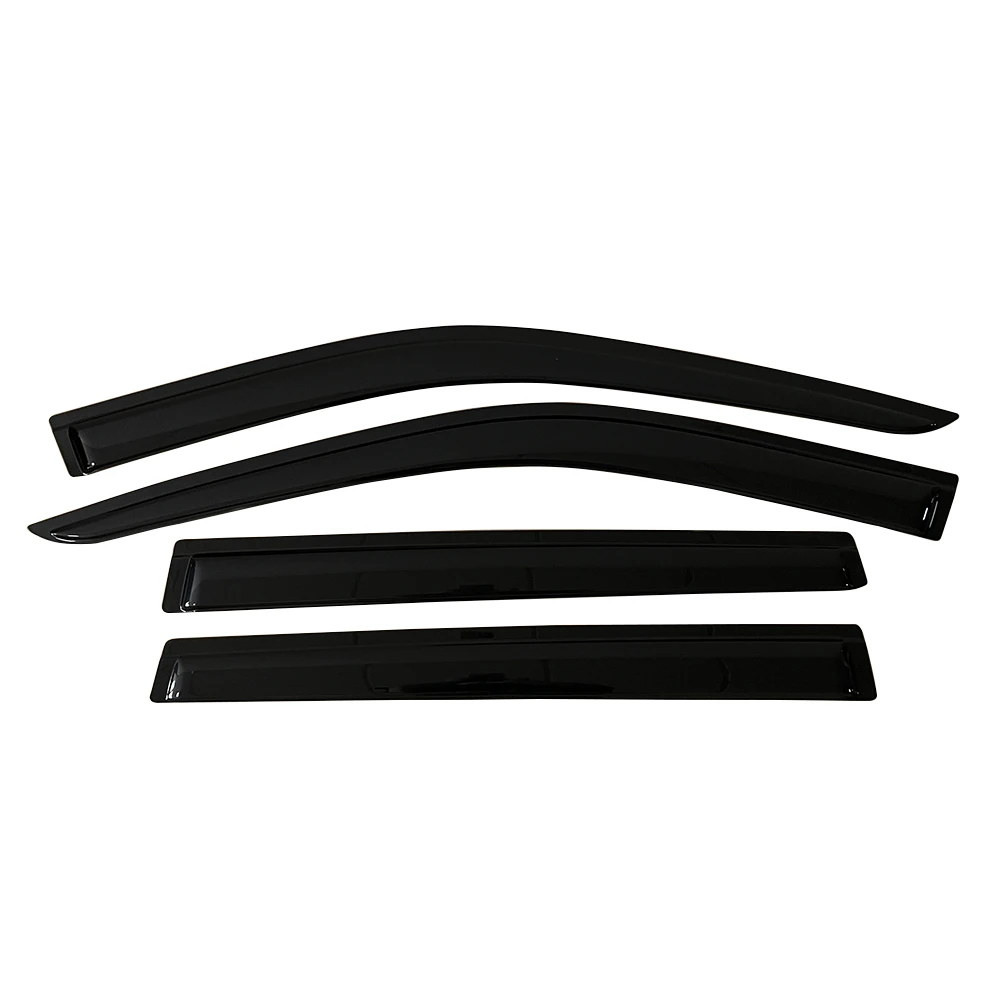 

For Jeep Compass 2007-2022 Auto Side Window Wind Deflectors Visors Black Rain Guard Door Visor Vent Shades Dark Smoke Ventvisor