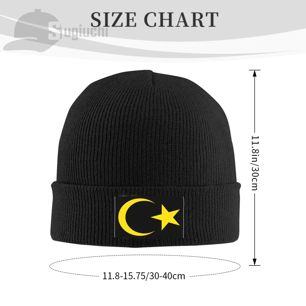 Emblem Of Libya Country Top Print Men Women Unisex Knitted Hat Winter Autumn Beanie Cap Warm Bonnet