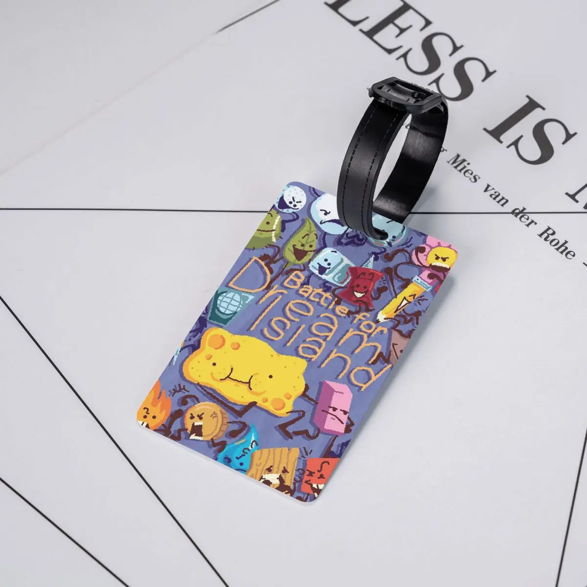 

Набор из четырех бирок для багажа BFDI: аксессуары для чемоданов, этикетки для путешествий, держатели для багажных бирок, идентификационные бирки с именем и адресом