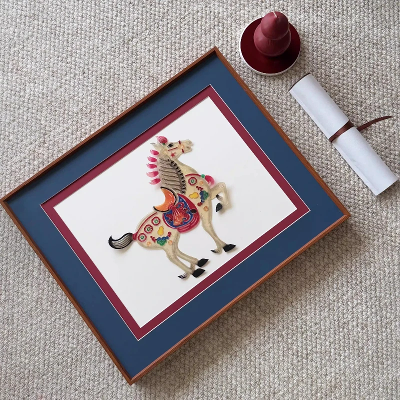 

Shadow puppet handmade art hanging painting new Chinese bedside study living room