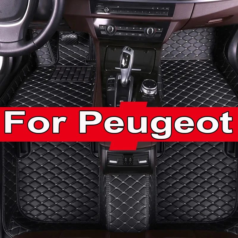 Car Floor Mat For Peugeot  E-2008 108 208 308SW RCZ 307CC 107 406 Car Accessories