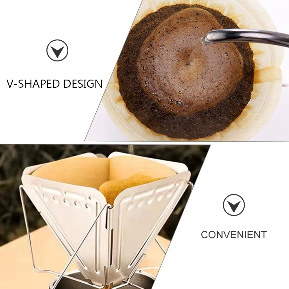 

100pcs V-shaped Coffee Filters Paper Cone Drip Cup Machine Portable Espresso Tea Coffee Home Office Kitchen Bar Use