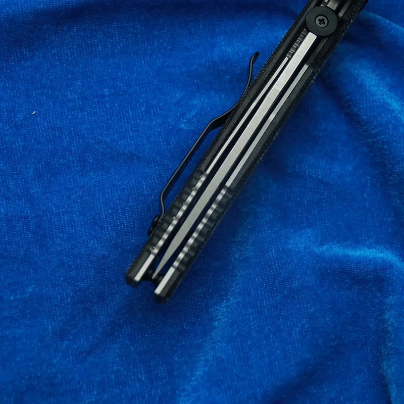 LEMIFSHE إيمرسون شهم جيم 14c28 بليد G10 الصلب مقبض النحاس طوقا التخييم الصيد الصيد EDC أداة سكين للفرد #6