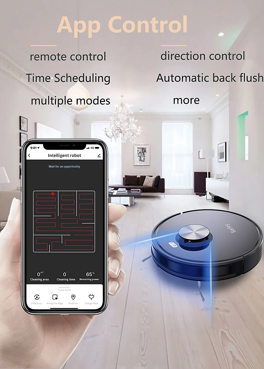 Tuya app جهاز آلي لتنظيف الأتربة حار بيع 3in1 مكنسة كهربائية روبوت الأجهزة المنزلية #3