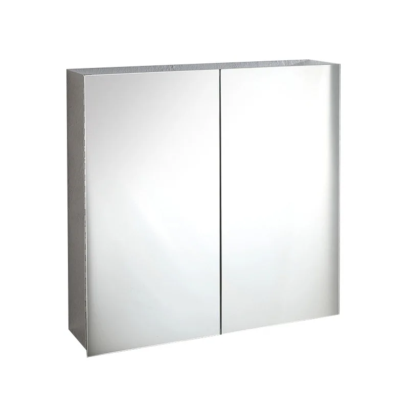 

Stainless steel mirror cabinet Wall-mounted locker Simple modern bathroom Thickened bathroom